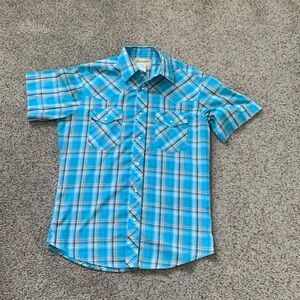 Men’s Medium Wrangler Western Fashion Snap Shirt